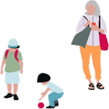 Illustration of children playing